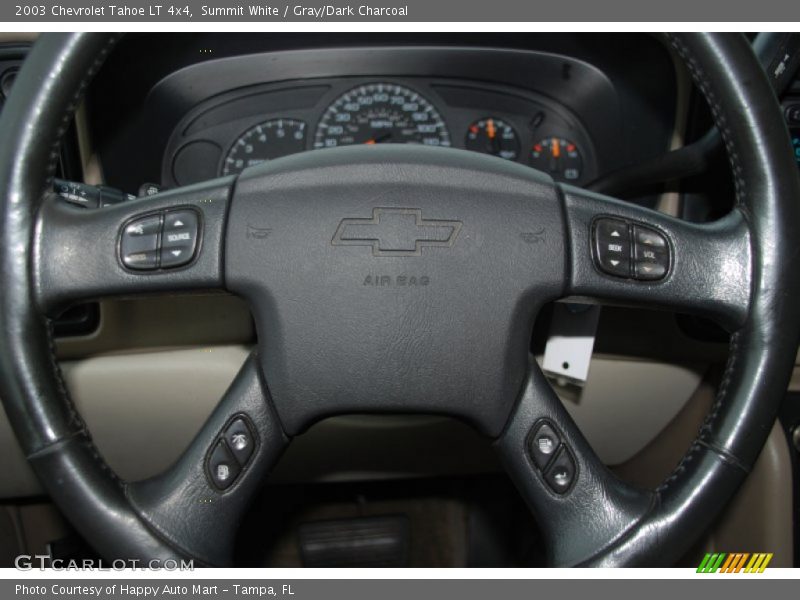 Summit White / Gray/Dark Charcoal 2003 Chevrolet Tahoe LT 4x4