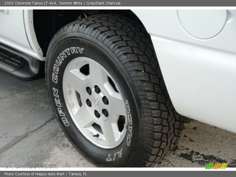 Summit White / Gray/Dark Charcoal 2003 Chevrolet Tahoe LT 4x4
