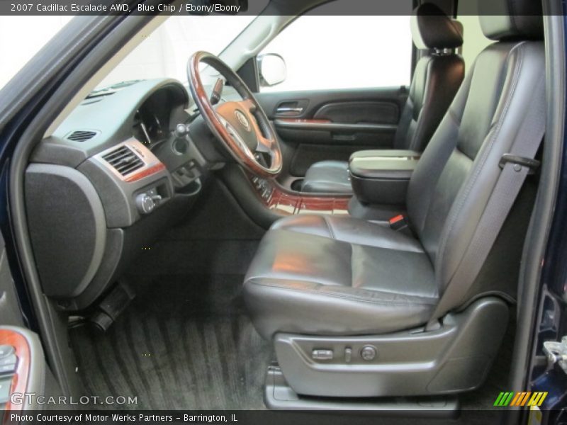 Blue Chip / Ebony/Ebony 2007 Cadillac Escalade AWD