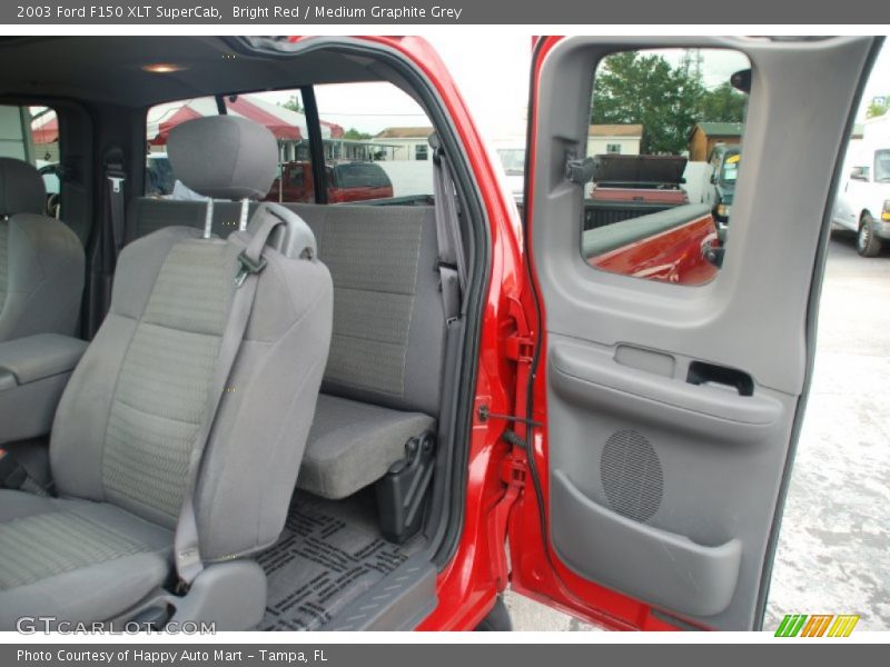 Bright Red / Medium Graphite Grey 2003 Ford F150 XLT SuperCab