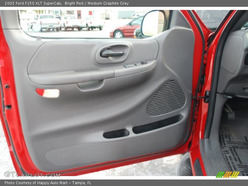 Bright Red / Medium Graphite Grey 2003 Ford F150 XLT SuperCab