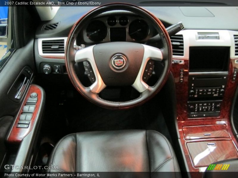 Blue Chip / Ebony/Ebony 2007 Cadillac Escalade AWD