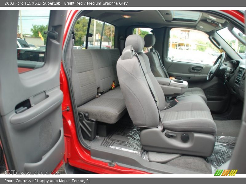 Bright Red / Medium Graphite Grey 2003 Ford F150 XLT SuperCab