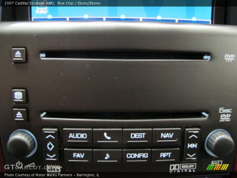 Blue Chip / Ebony/Ebony 2007 Cadillac Escalade AWD