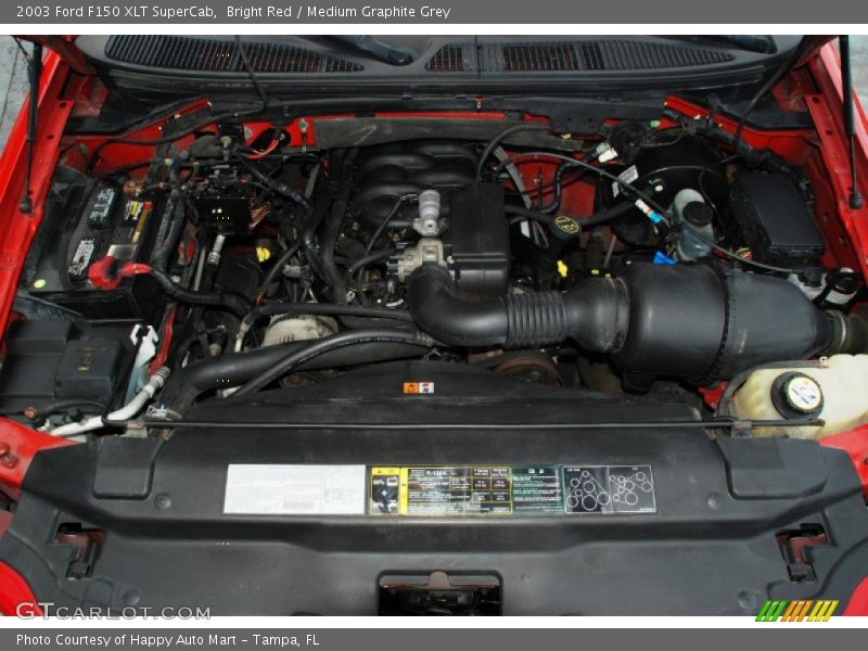 Bright Red / Medium Graphite Grey 2003 Ford F150 XLT SuperCab
