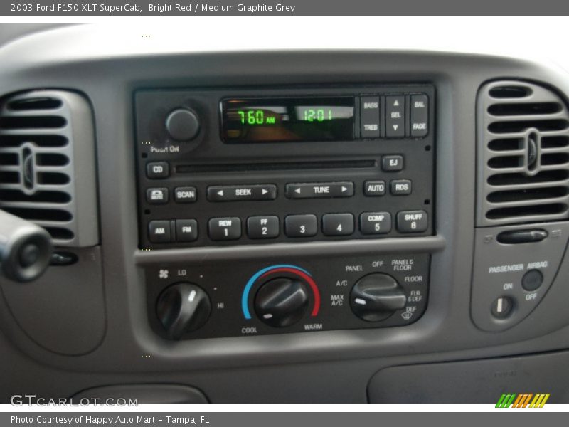 Bright Red / Medium Graphite Grey 2003 Ford F150 XLT SuperCab