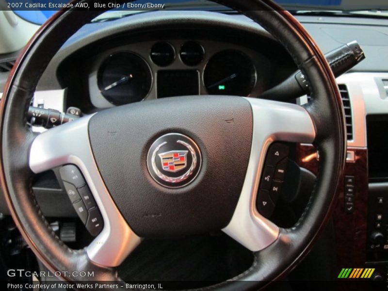 Blue Chip / Ebony/Ebony 2007 Cadillac Escalade AWD