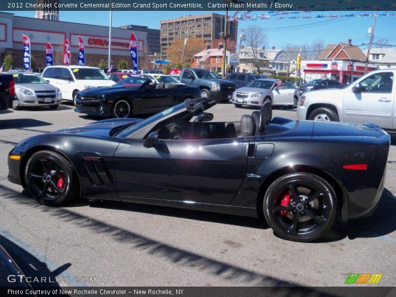 Carbon Flash Metallic / Ebony 2012 Chevrolet Corvette Centennial Edition Grand Sport Convertible