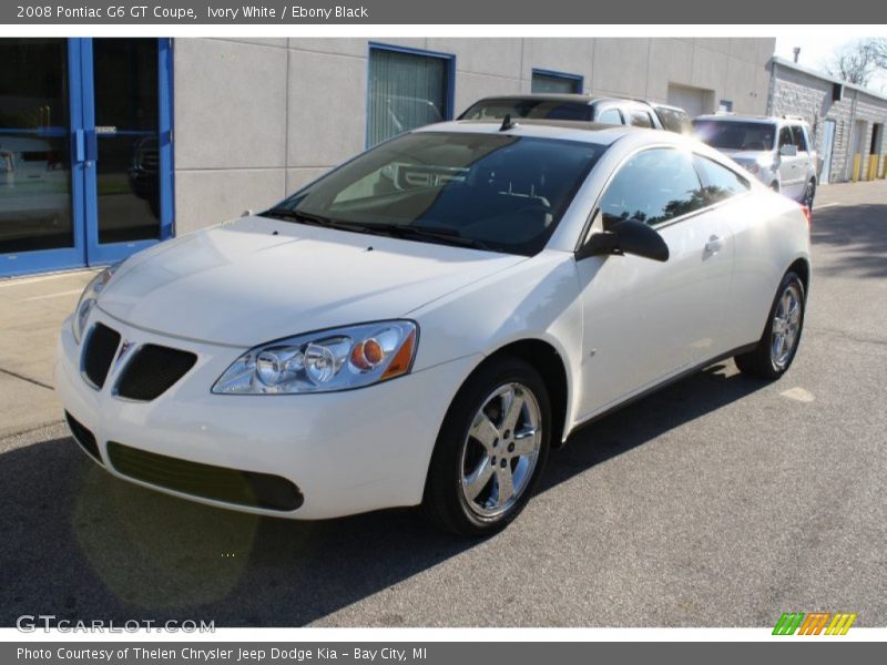 Ivory White / Ebony Black 2008 Pontiac G6 GT Coupe