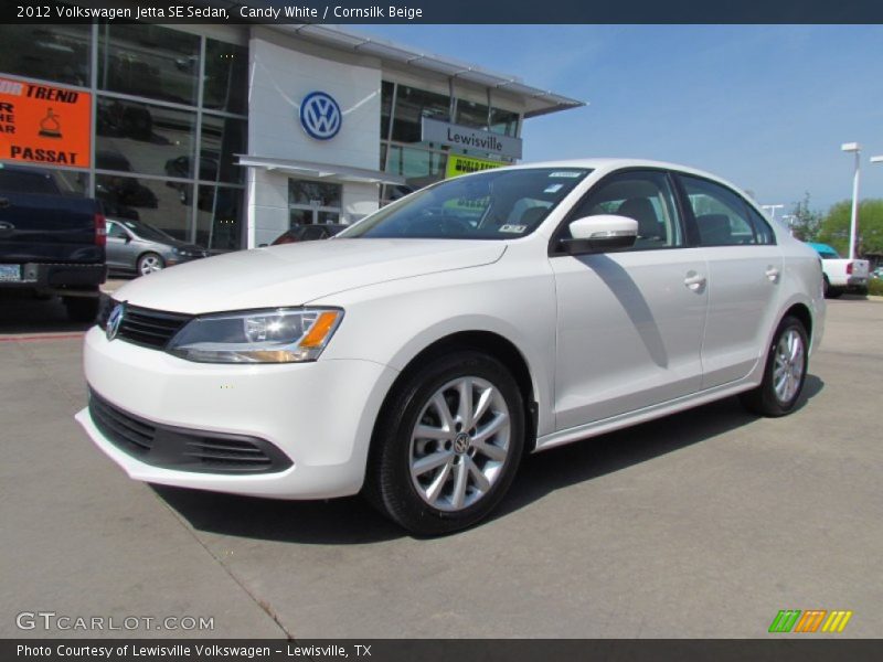 Candy White / Cornsilk Beige 2012 Volkswagen Jetta SE Sedan