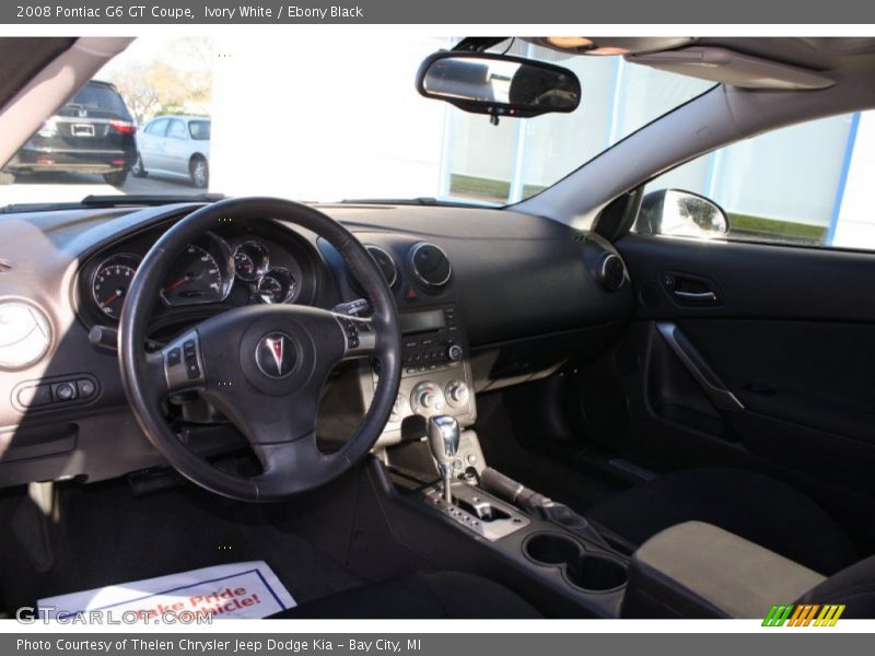 Ivory White / Ebony Black 2008 Pontiac G6 GT Coupe