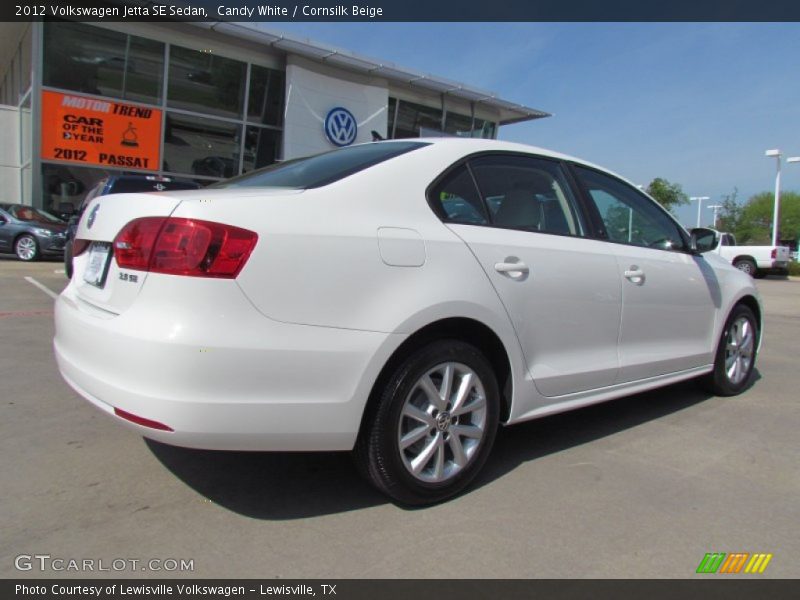 Candy White / Cornsilk Beige 2012 Volkswagen Jetta SE Sedan