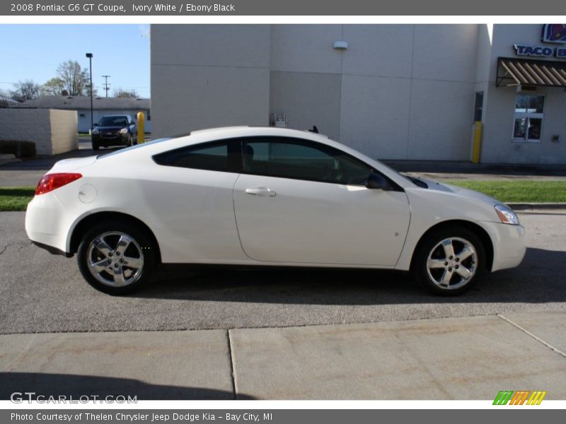 Ivory White / Ebony Black 2008 Pontiac G6 GT Coupe