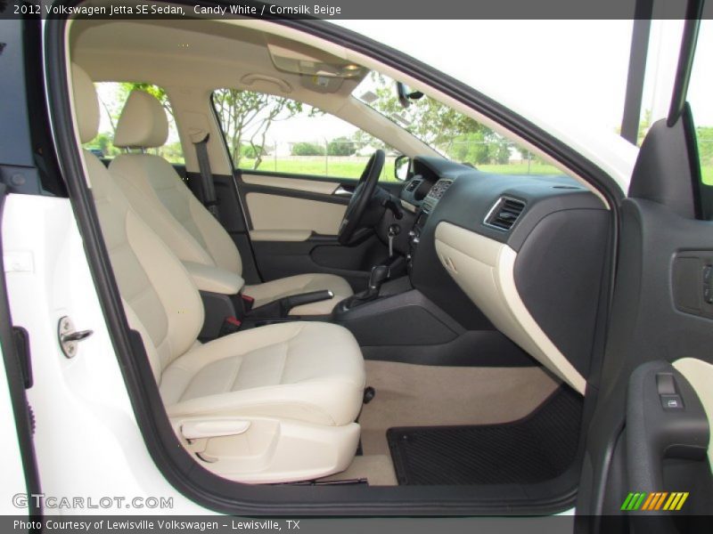 Candy White / Cornsilk Beige 2012 Volkswagen Jetta SE Sedan