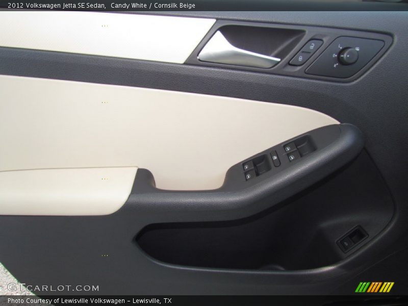 Candy White / Cornsilk Beige 2012 Volkswagen Jetta SE Sedan