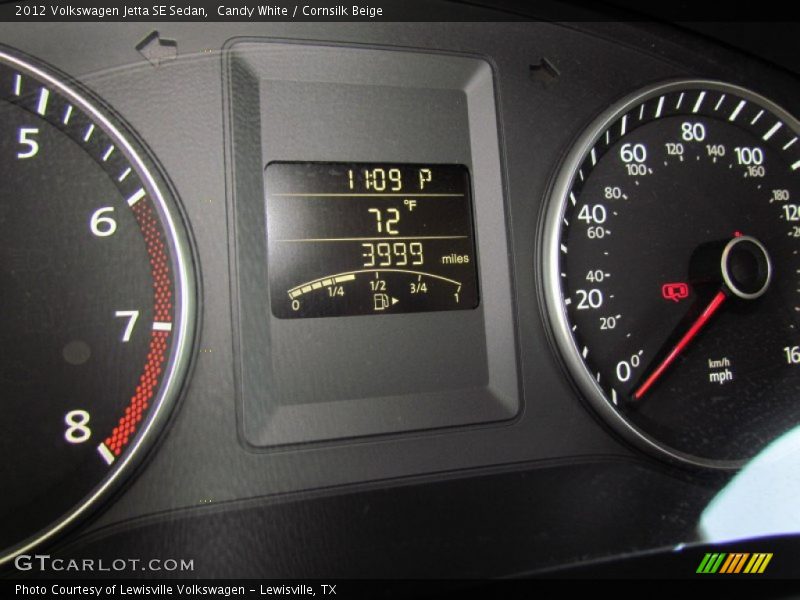 Candy White / Cornsilk Beige 2012 Volkswagen Jetta SE Sedan