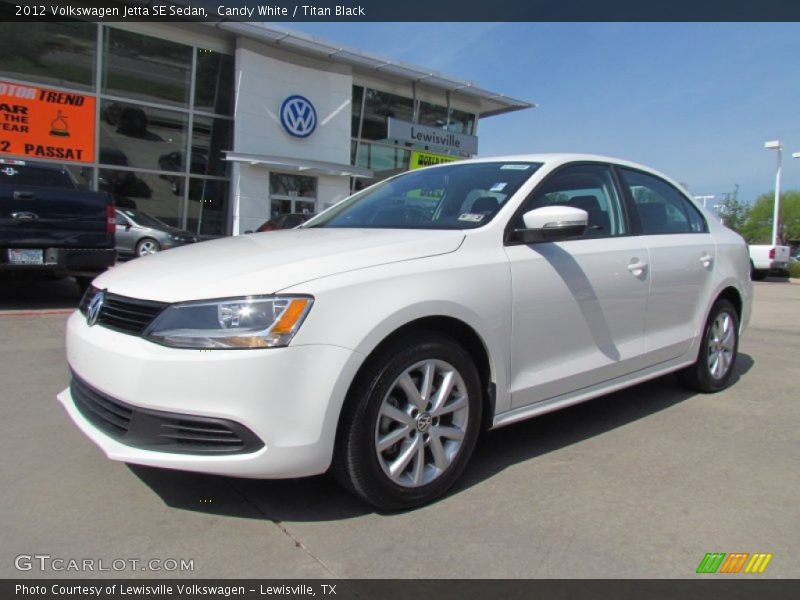 Candy White / Titan Black 2012 Volkswagen Jetta SE Sedan