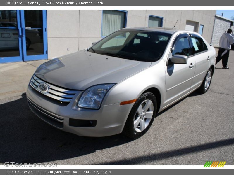 Silver Birch Metallic / Charcoal Black 2008 Ford Fusion SE