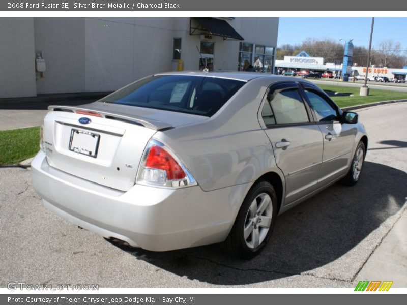 Silver Birch Metallic / Charcoal Black 2008 Ford Fusion SE