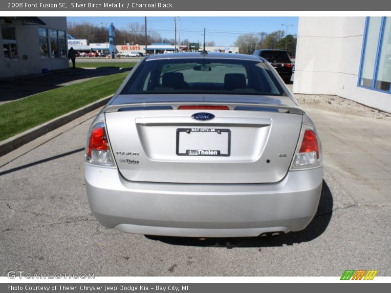 Silver Birch Metallic / Charcoal Black 2008 Ford Fusion SE