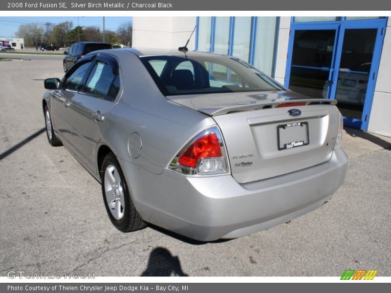 Silver Birch Metallic / Charcoal Black 2008 Ford Fusion SE