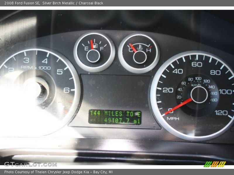 Silver Birch Metallic / Charcoal Black 2008 Ford Fusion SE