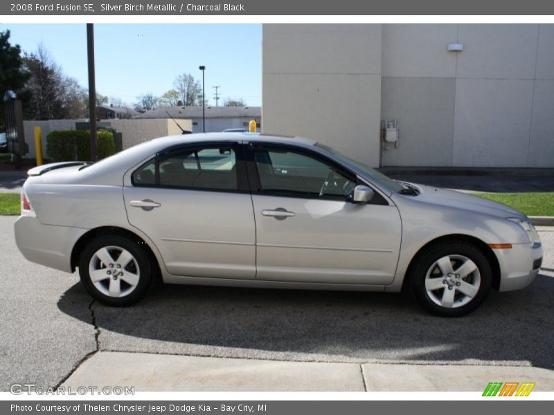 Silver Birch Metallic / Charcoal Black 2008 Ford Fusion SE