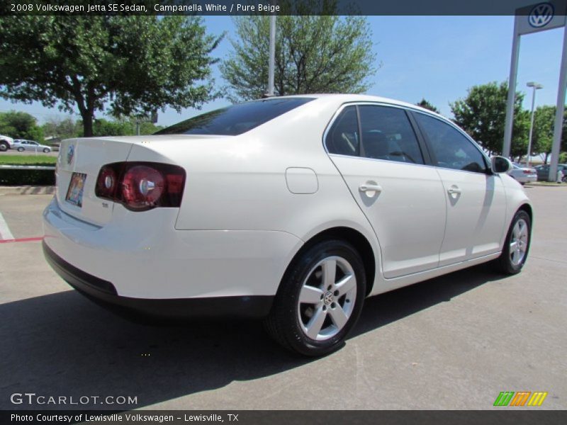 Campanella White / Pure Beige 2008 Volkswagen Jetta SE Sedan