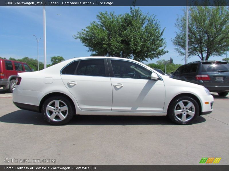 Campanella White / Pure Beige 2008 Volkswagen Jetta SE Sedan