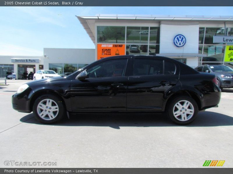 Black / Gray 2005 Chevrolet Cobalt LS Sedan
