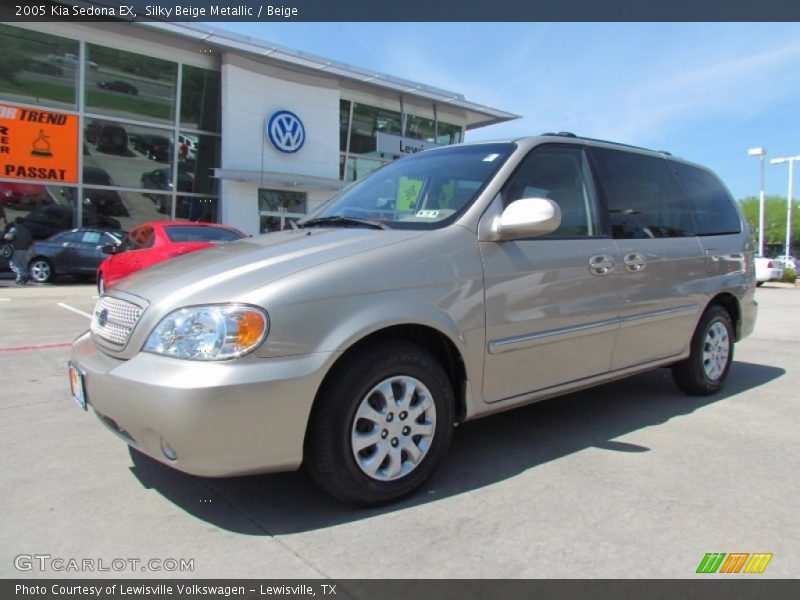 Silky Beige Metallic / Beige 2005 Kia Sedona EX