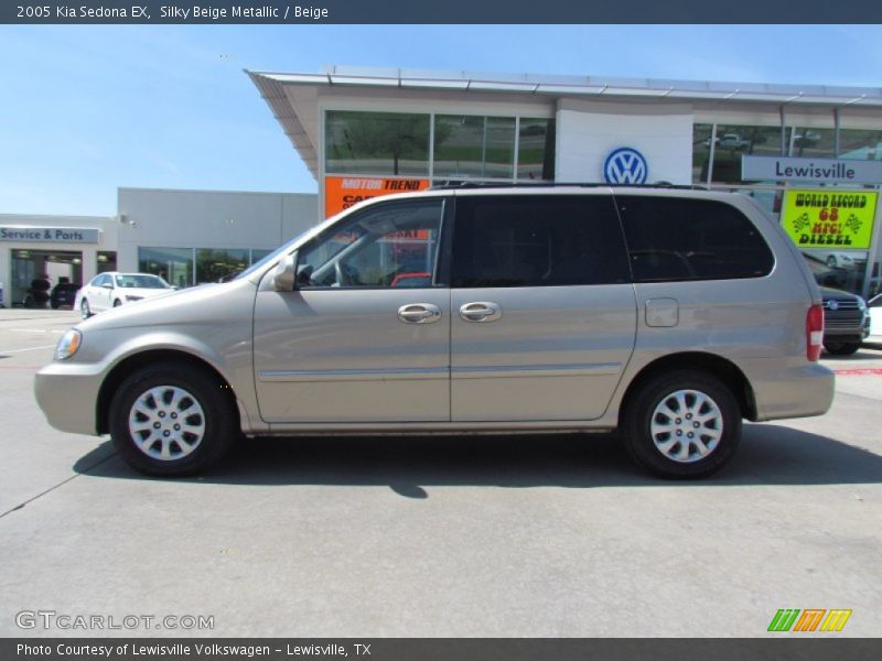 Silky Beige Metallic / Beige 2005 Kia Sedona EX