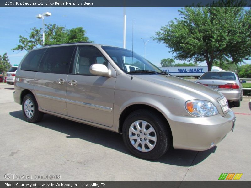 Silky Beige Metallic / Beige 2005 Kia Sedona EX