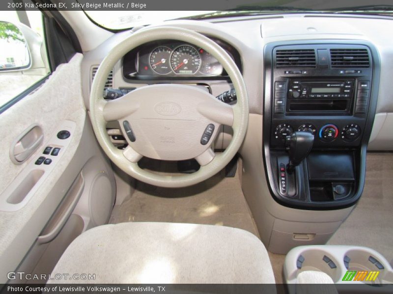 Silky Beige Metallic / Beige 2005 Kia Sedona EX