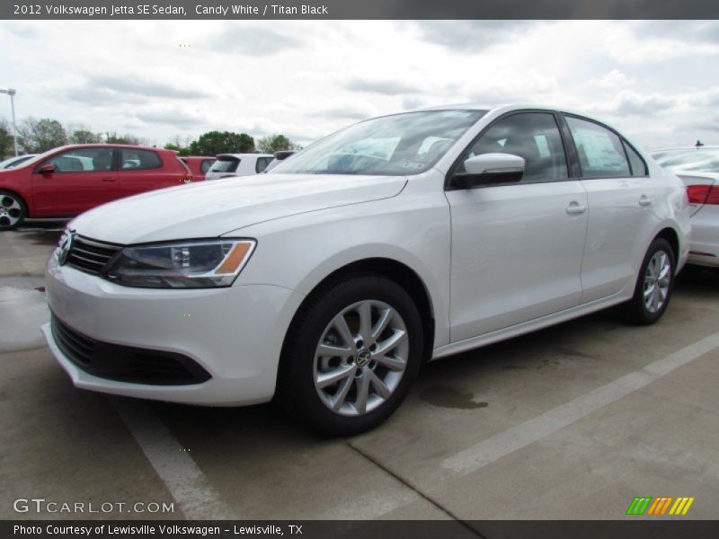 Candy White / Titan Black 2012 Volkswagen Jetta SE Sedan