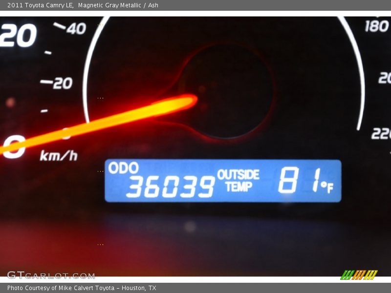 Magnetic Gray Metallic / Ash 2011 Toyota Camry LE