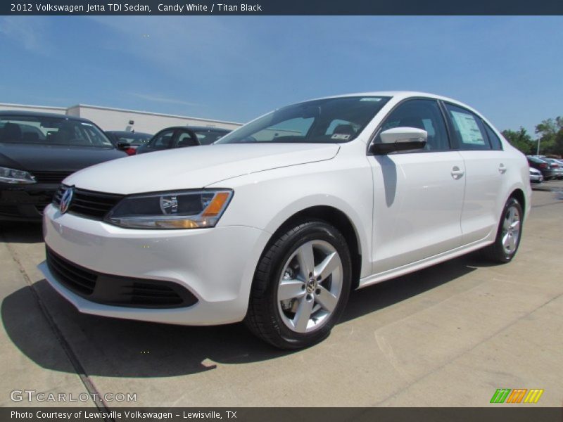 Candy White / Titan Black 2012 Volkswagen Jetta TDI Sedan