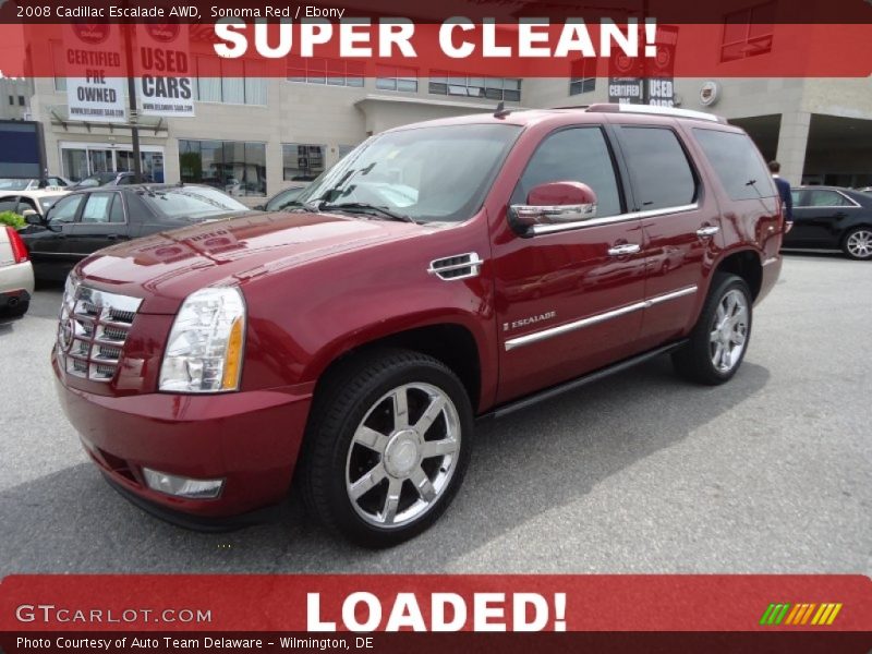 Sonoma Red / Ebony 2008 Cadillac Escalade AWD