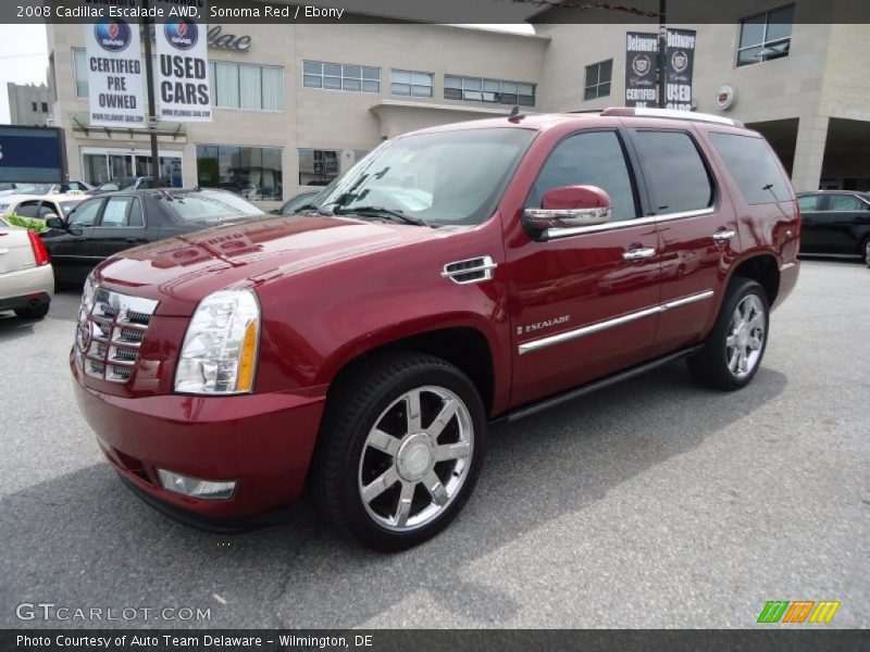 Sonoma Red / Ebony 2008 Cadillac Escalade AWD