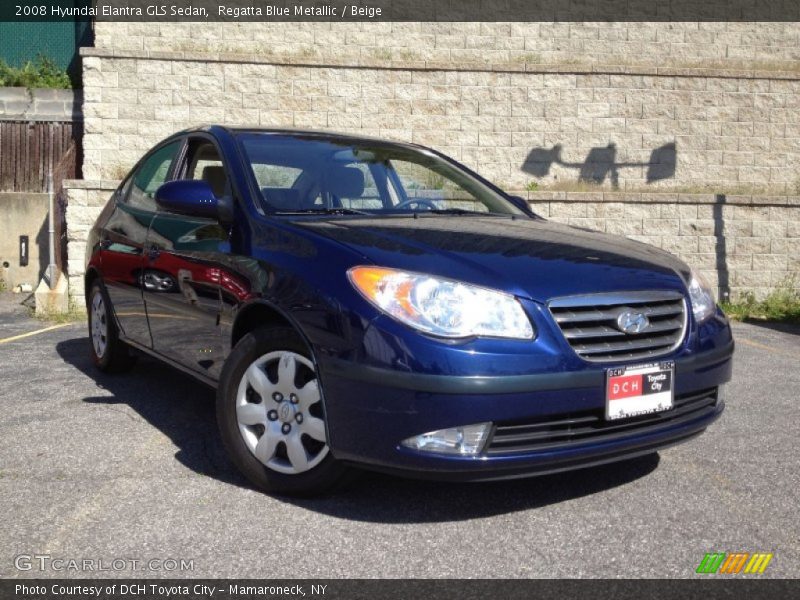 Regatta Blue Metallic / Beige 2008 Hyundai Elantra GLS Sedan