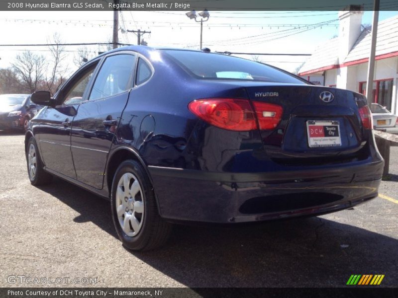 Regatta Blue Metallic / Beige 2008 Hyundai Elantra GLS Sedan