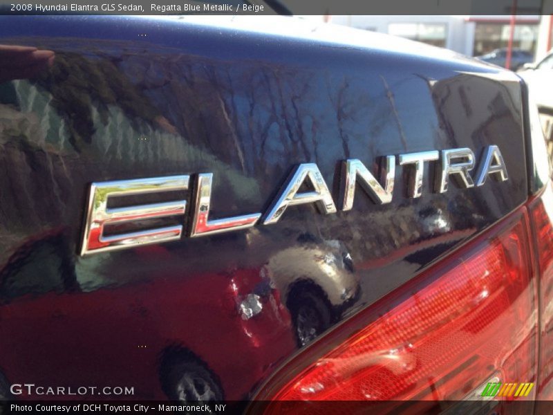 Regatta Blue Metallic / Beige 2008 Hyundai Elantra GLS Sedan