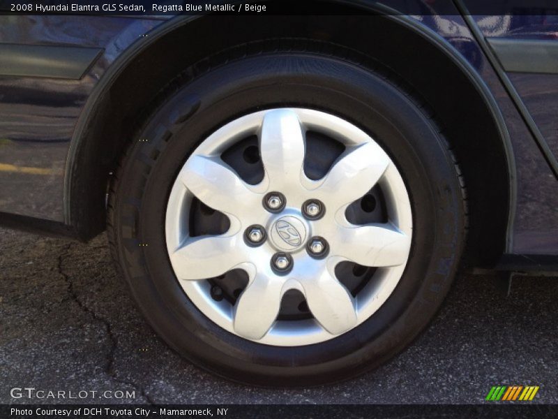 Regatta Blue Metallic / Beige 2008 Hyundai Elantra GLS Sedan