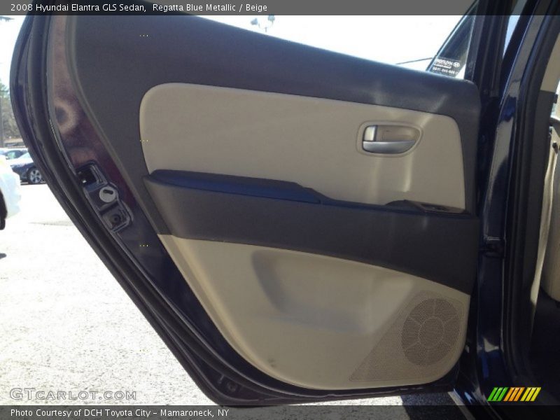 Regatta Blue Metallic / Beige 2008 Hyundai Elantra GLS Sedan