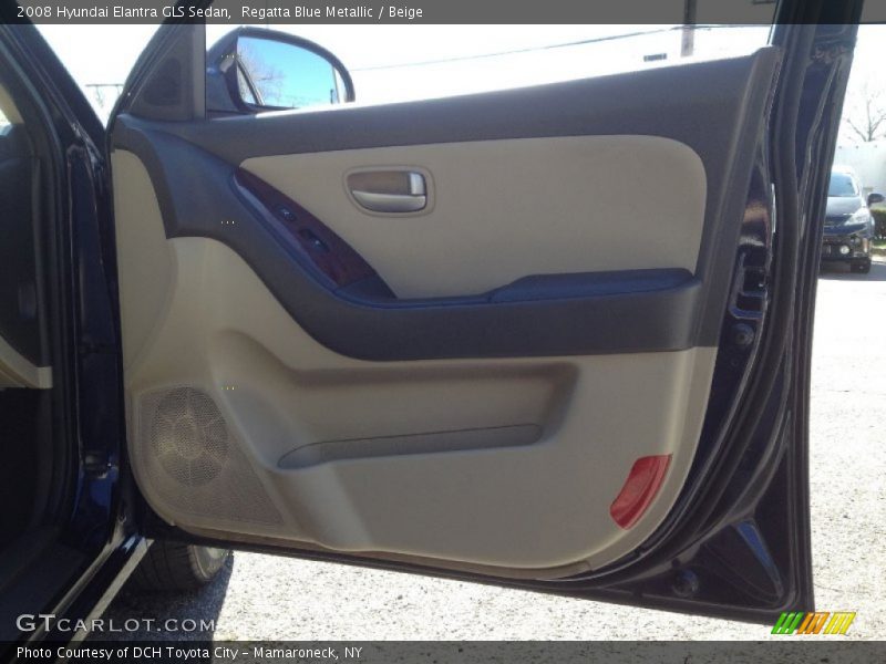Regatta Blue Metallic / Beige 2008 Hyundai Elantra GLS Sedan
