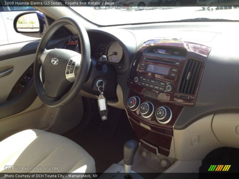 Regatta Blue Metallic / Beige 2008 Hyundai Elantra GLS Sedan