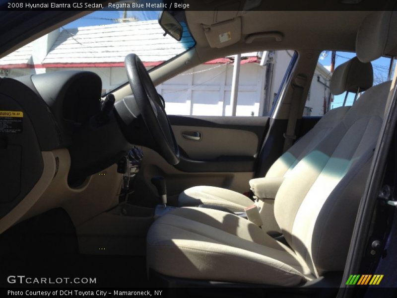 Regatta Blue Metallic / Beige 2008 Hyundai Elantra GLS Sedan