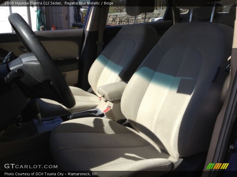 Regatta Blue Metallic / Beige 2008 Hyundai Elantra GLS Sedan