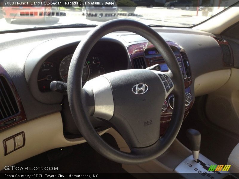 Regatta Blue Metallic / Beige 2008 Hyundai Elantra GLS Sedan