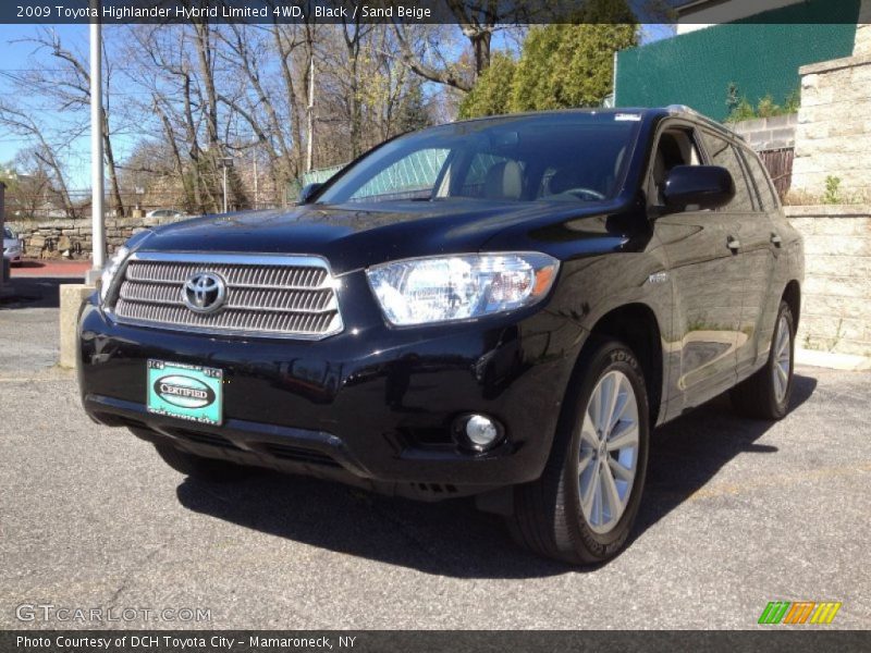 Black / Sand Beige 2009 Toyota Highlander Hybrid Limited 4WD